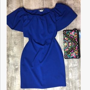 Brat Star Ruffle Blue Dress